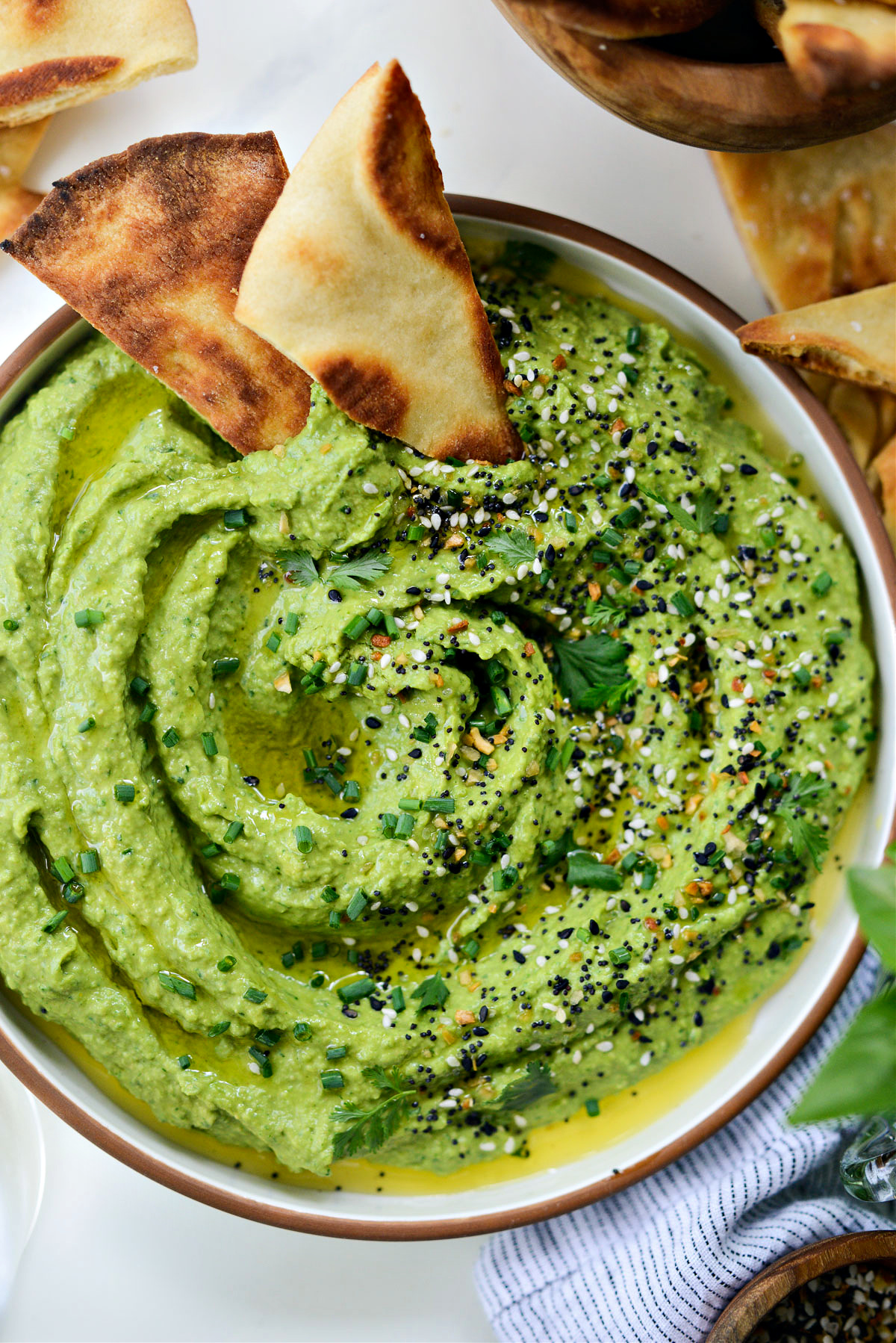 Green Goddess Hummus Simply Scratch