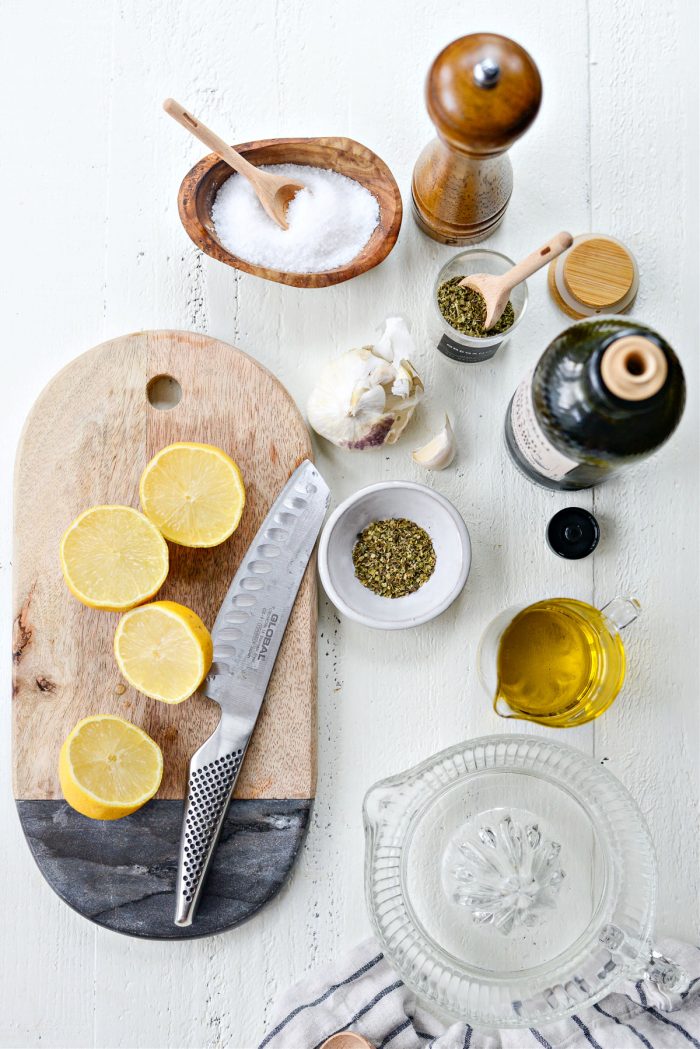 Homemade Greek Dressing ingredients