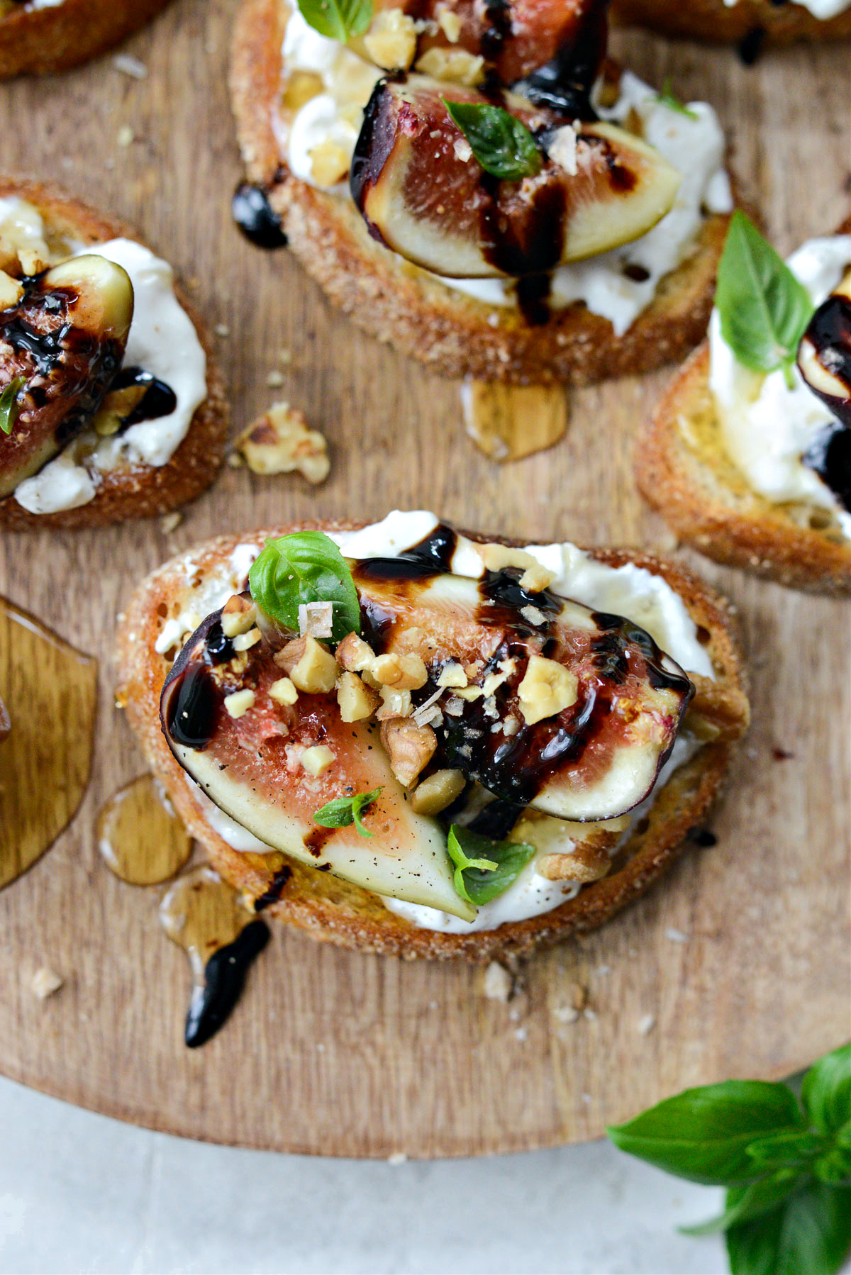 Honey Balsamic Fig and Burrata Crostini Simply Scratch