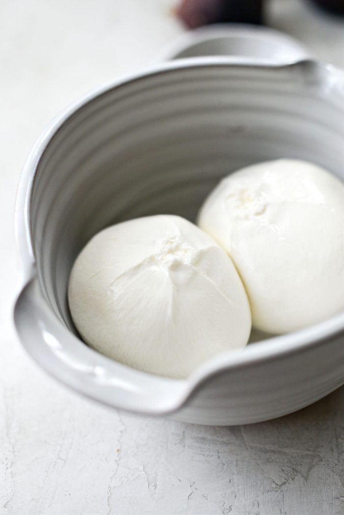 burrata in a bowl