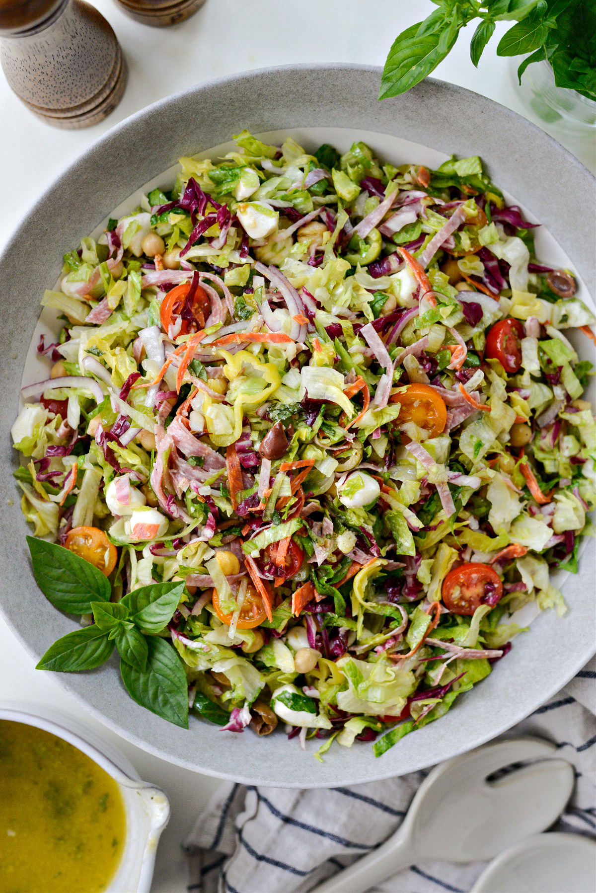 10-Minute Italian Chopped Salad - Easy and Healthy - Pinch Me Good