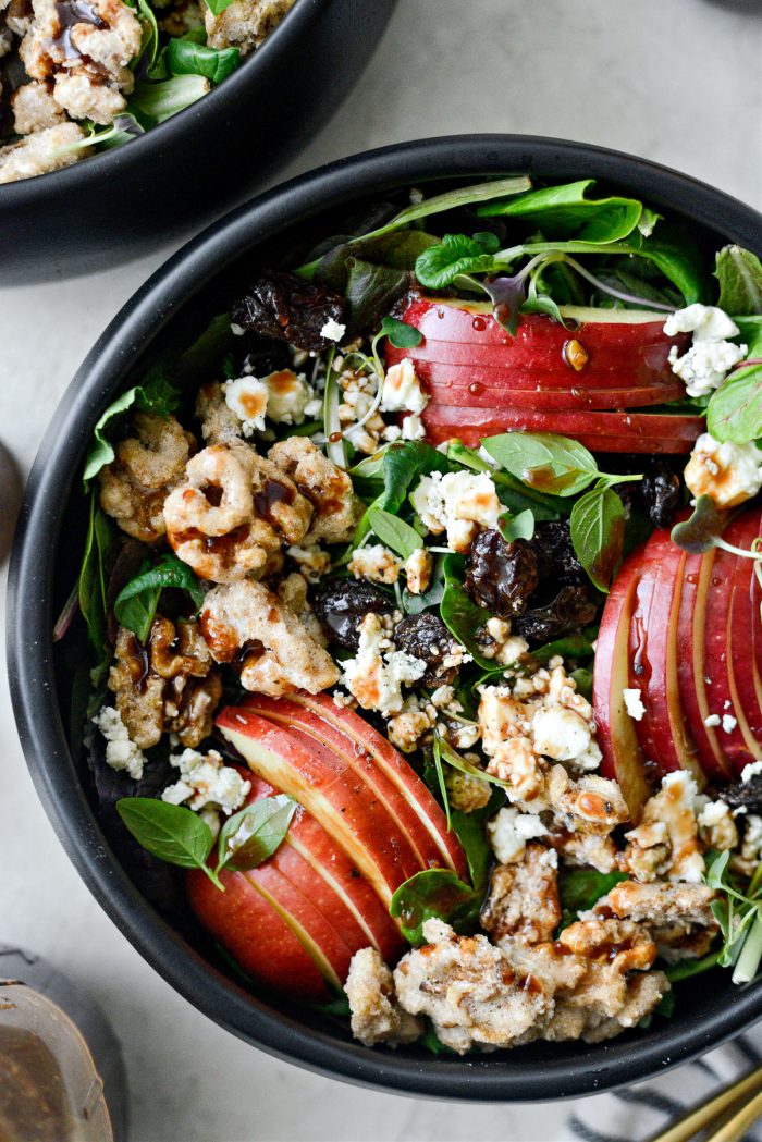 Apple Cherry and Candied Walnut Salad