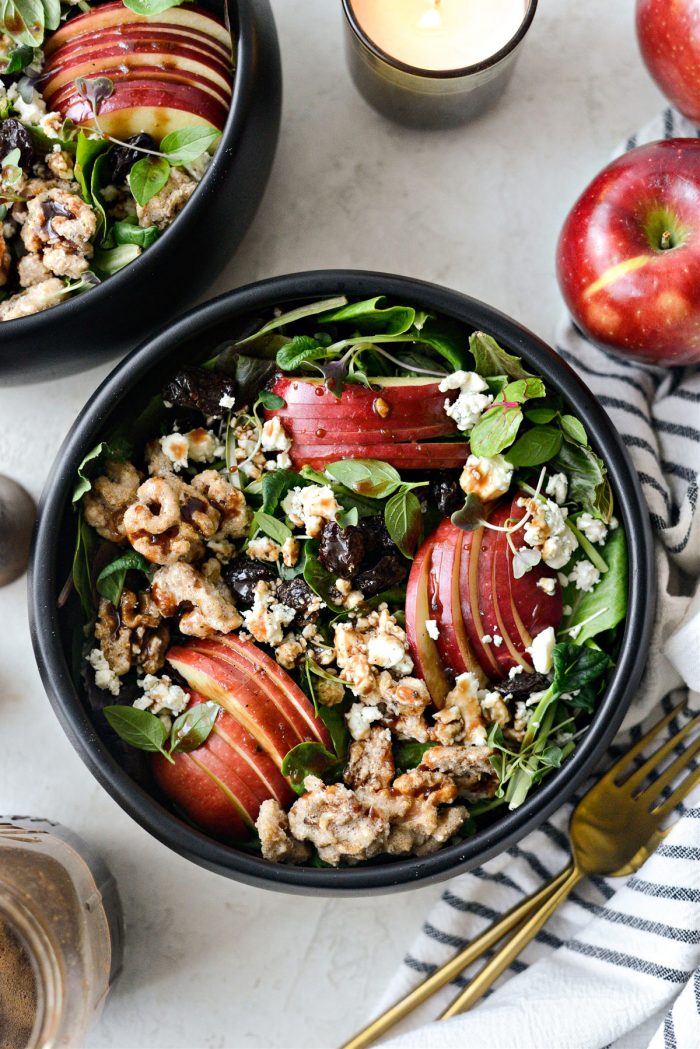 Apple Cherry and Candied Walnut Salad