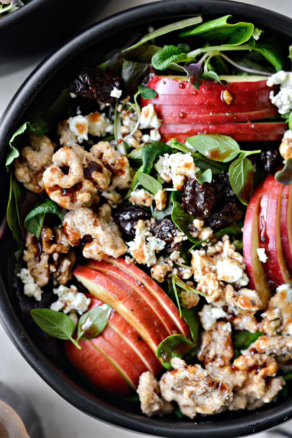 image of Apple Cherry and Candied Walnut Salad recipe by Simply Scratch