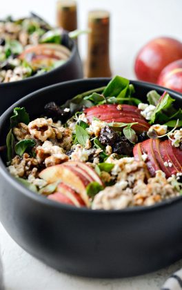 Apple Cherry and Candied Walnut Salad