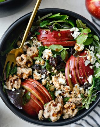 Apple Cherry and Candied Walnut Salad