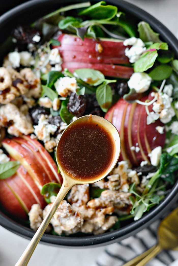 drizzle with the cherry balsamic dressing