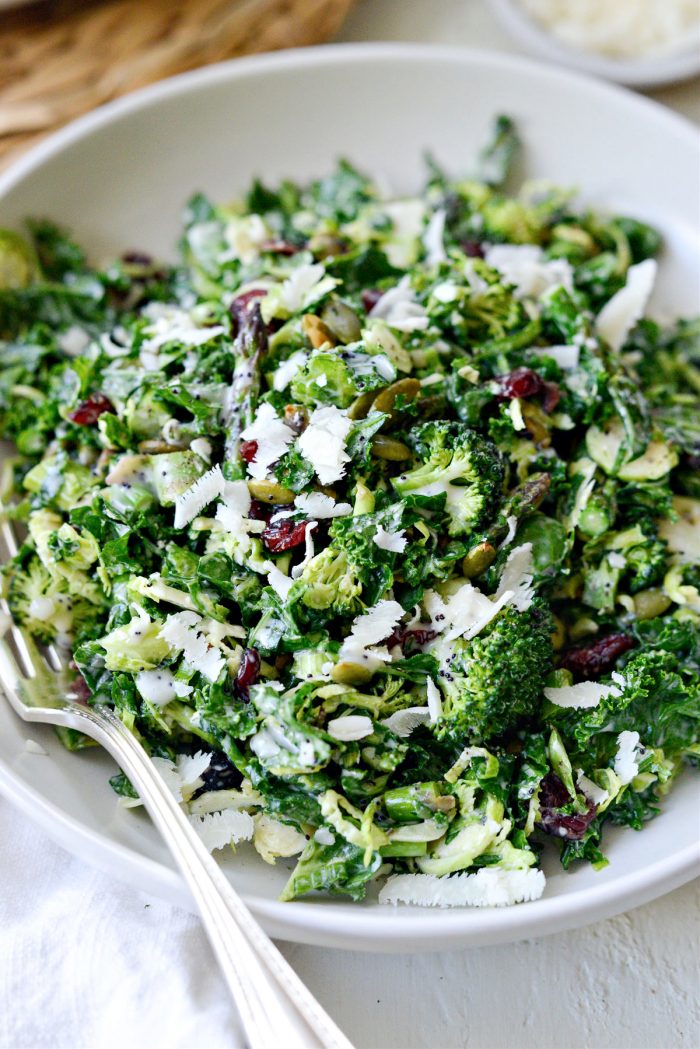 Brussels Sprout Kale Chopped Salad