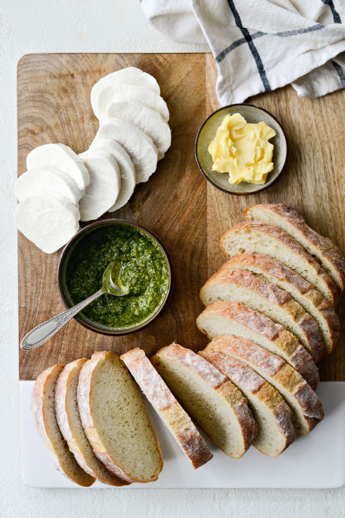 Pesto Mozzarella Grilled Cheese - (aka The Special) Ingredients