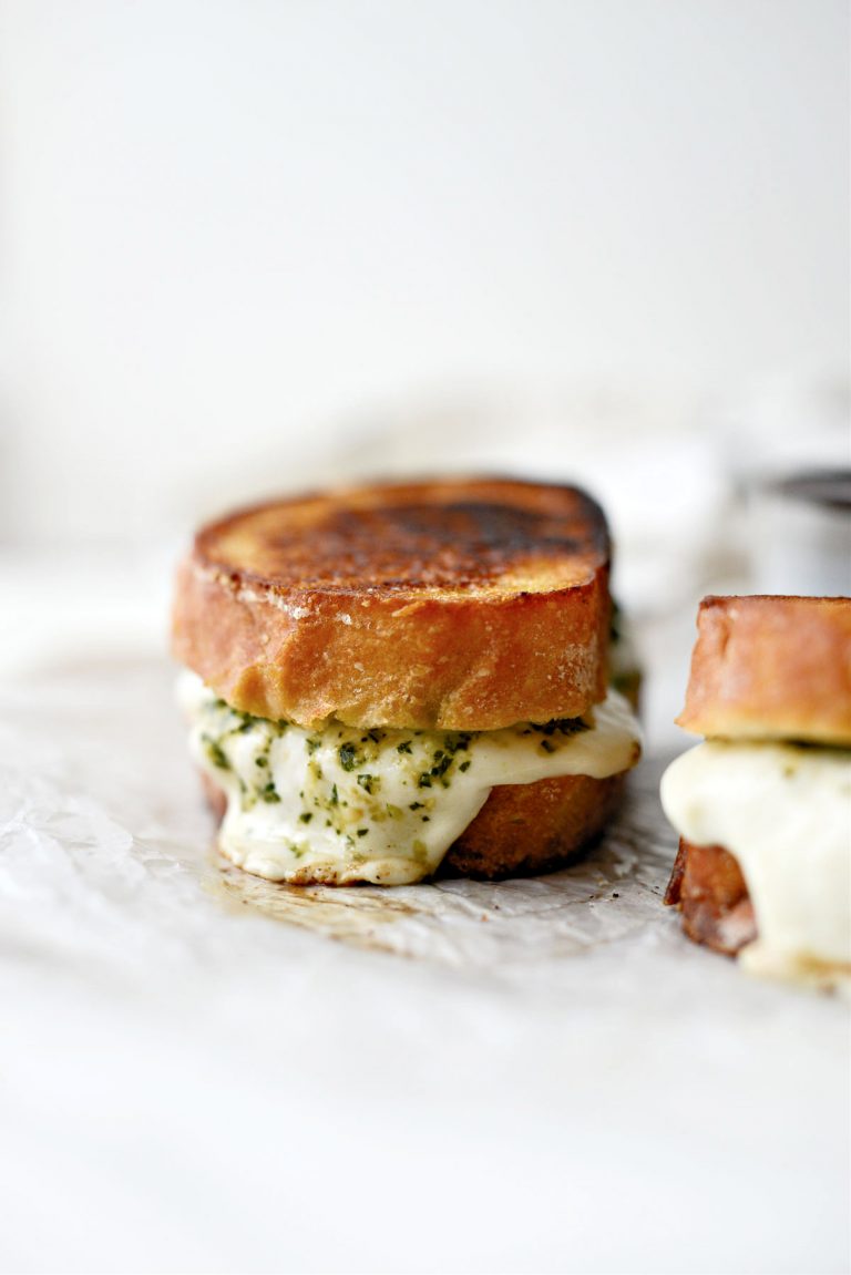 Pesto and Mozzarella Grilled Cheese Sandwich Simply Scratch