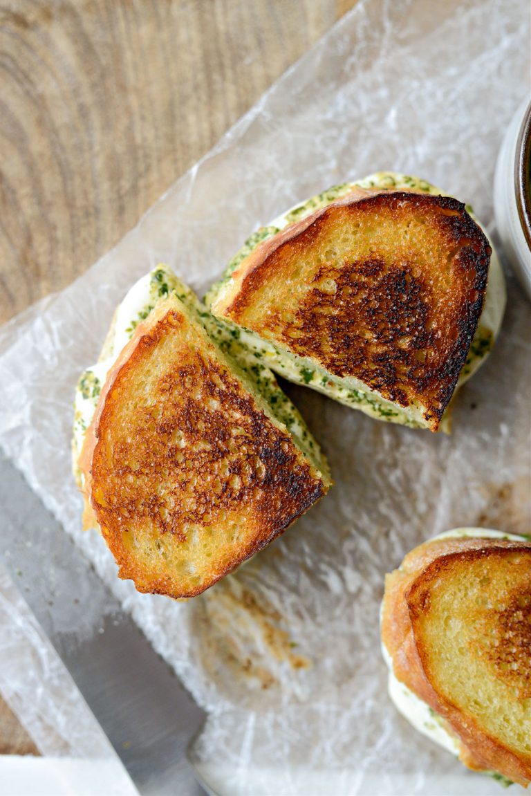 Pesto and Mozzarella Grilled Cheese Sandwich Simply Scratch