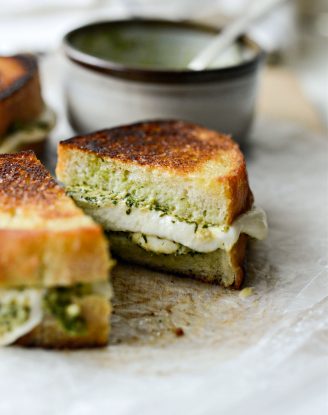 Pesto Mozzarella Grilled Cheese - (aka The Special)