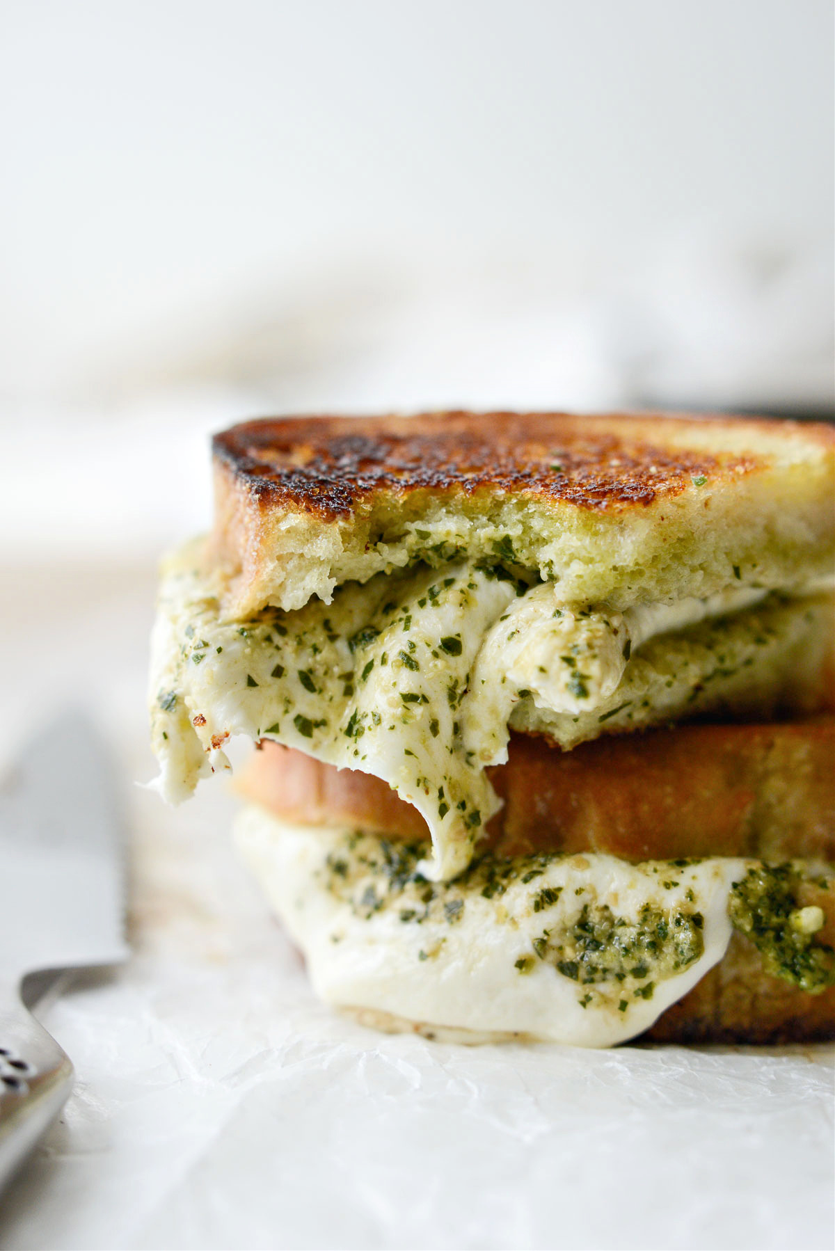 Pesto and Mozzarella Grilled Cheese Sandwich Simply Scratch