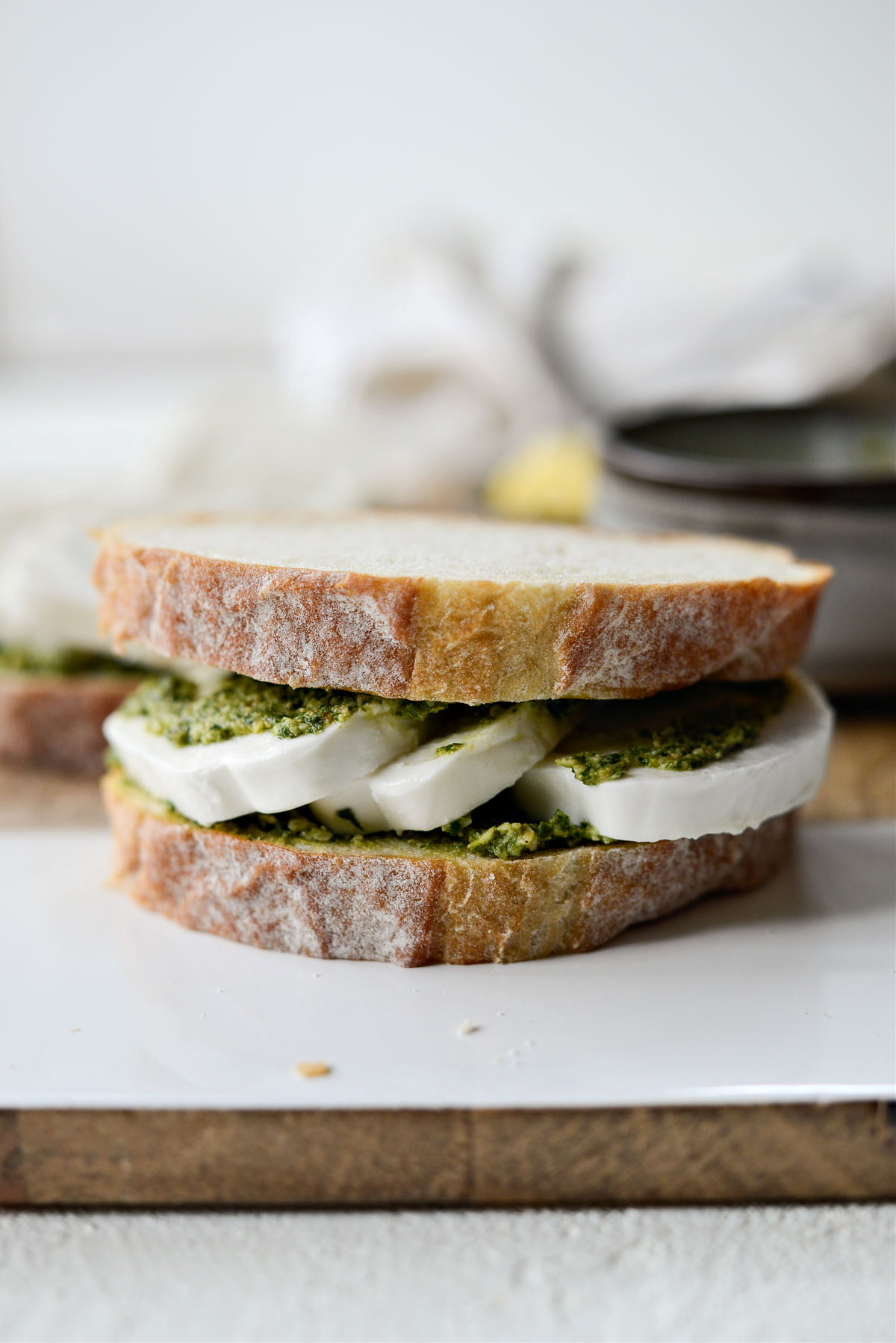 Pesto and Mozzarella Grilled Cheese Sandwich Simply Scratch