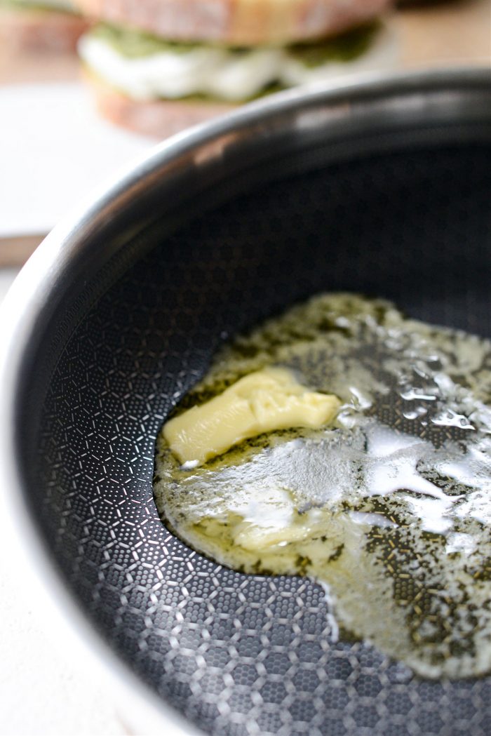 melt butter in a skillet