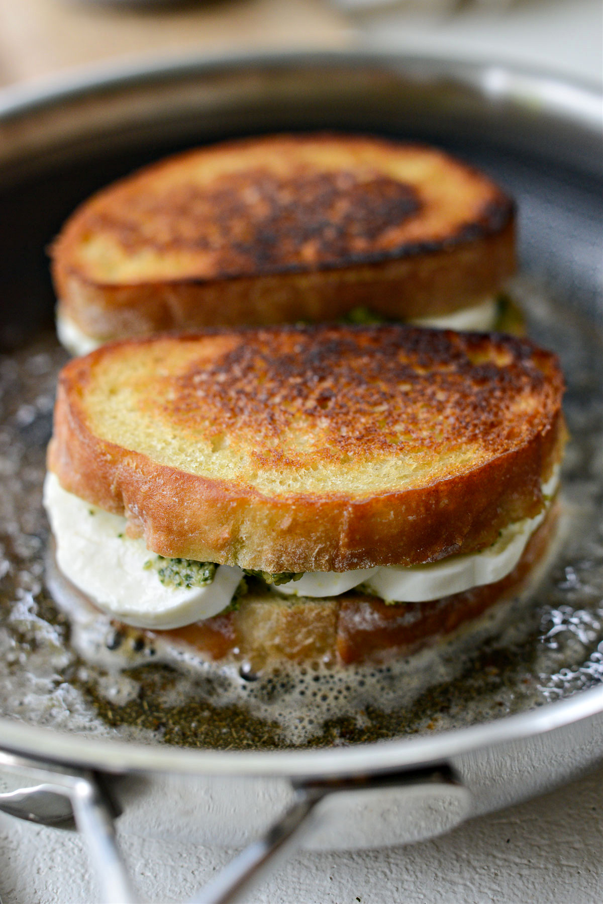 Pesto and Mozzarella Grilled Cheese Sandwich Simply Scratch