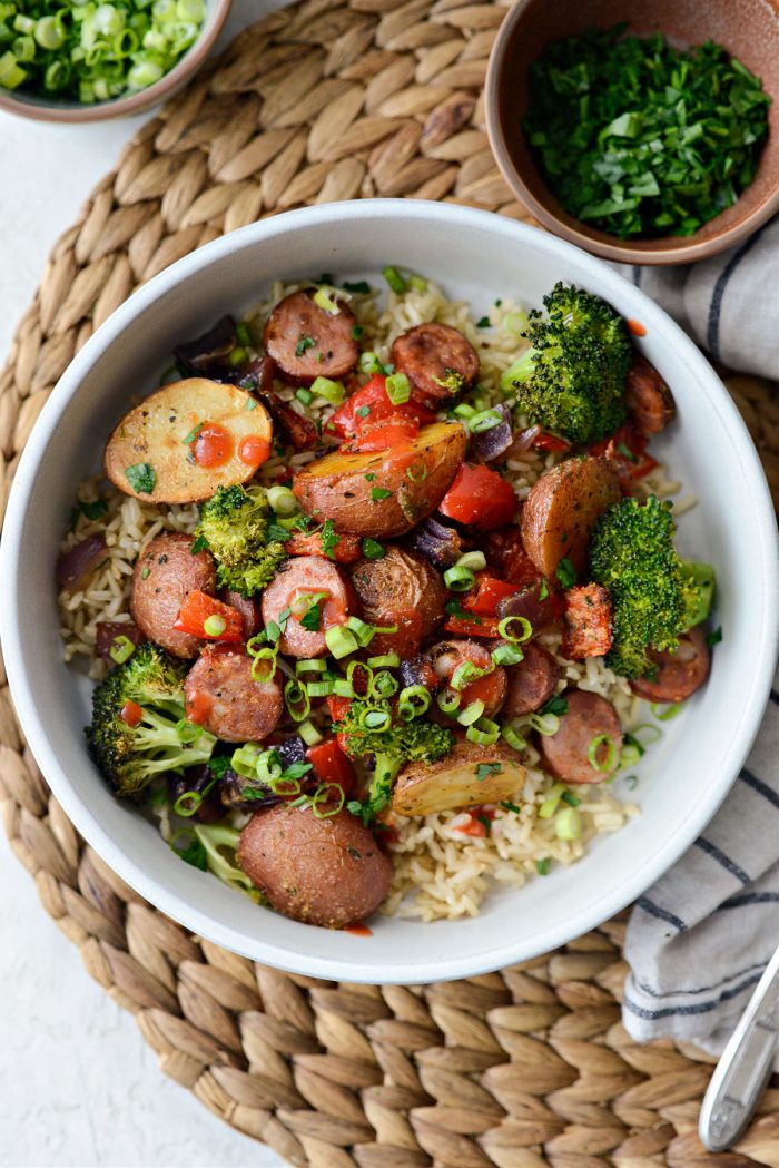 Sheet Pan Andouille Sausage and Vegetables