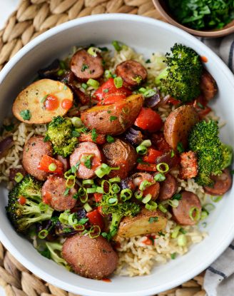 Sheet Pan Andouille Sausage and Vegetables