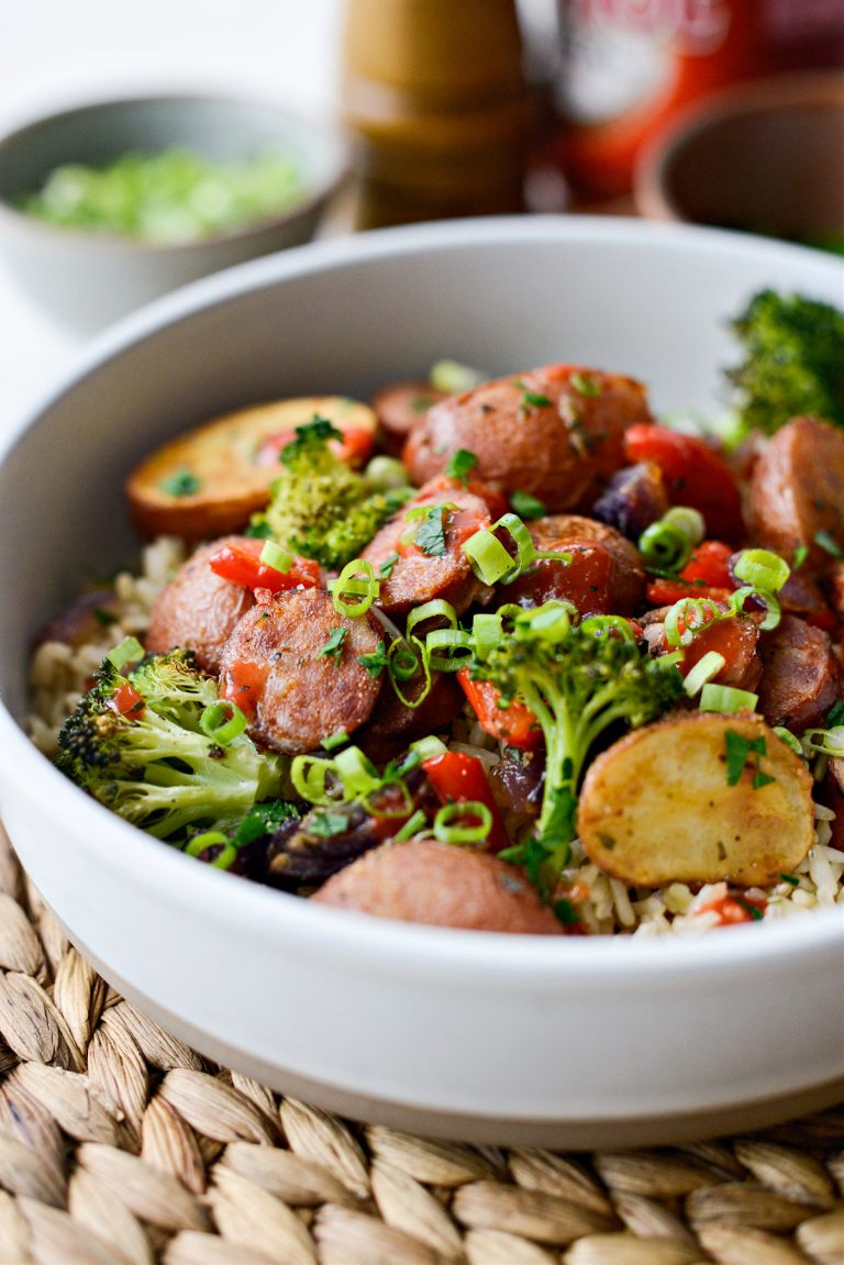 Sheet Pan Andouille Sausage and Vegetables Simply Scratch