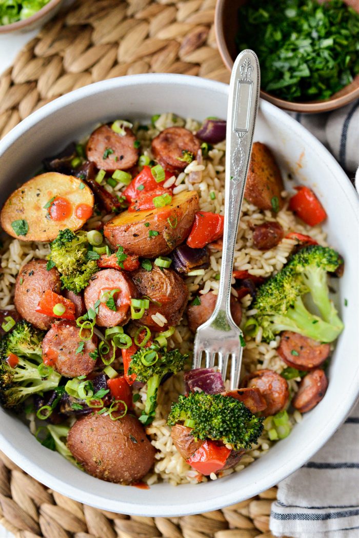 Sheet Pan Andouille Sausage and Vegetables