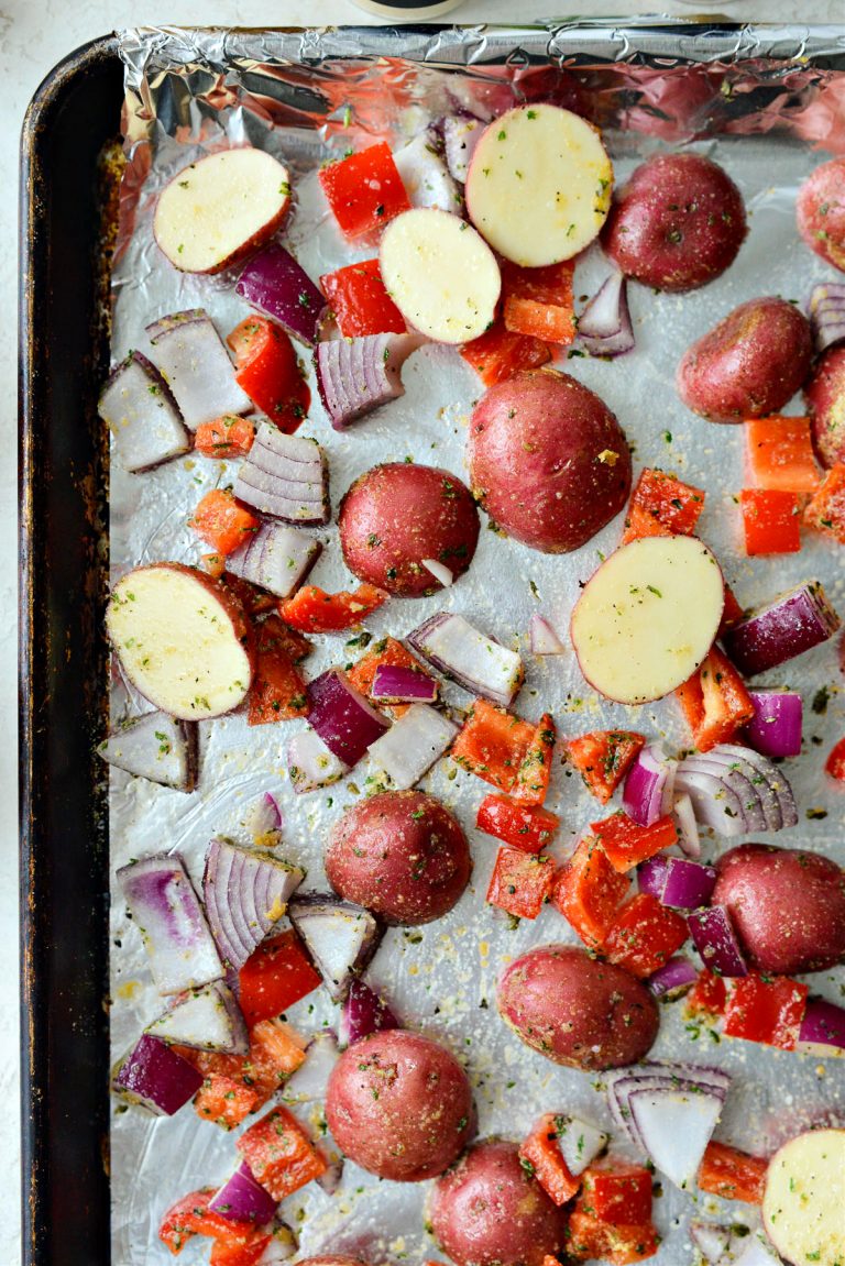 Sheet Pan Andouille Sausage and Vegetables Simply Scratch