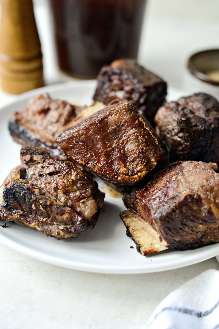 browned short ribs on platter