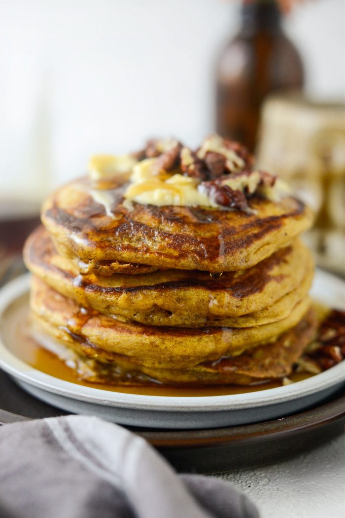 Brown Butter Pumpkin Pancakes