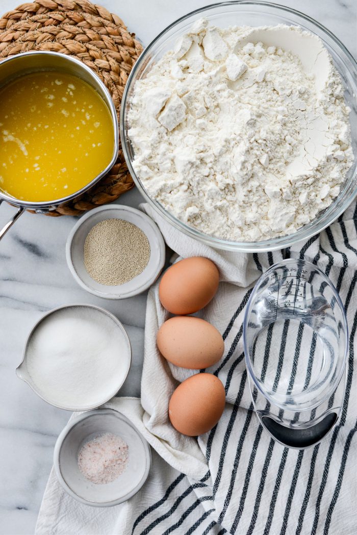 ingredients for Easy Homemade Dinner Rolls