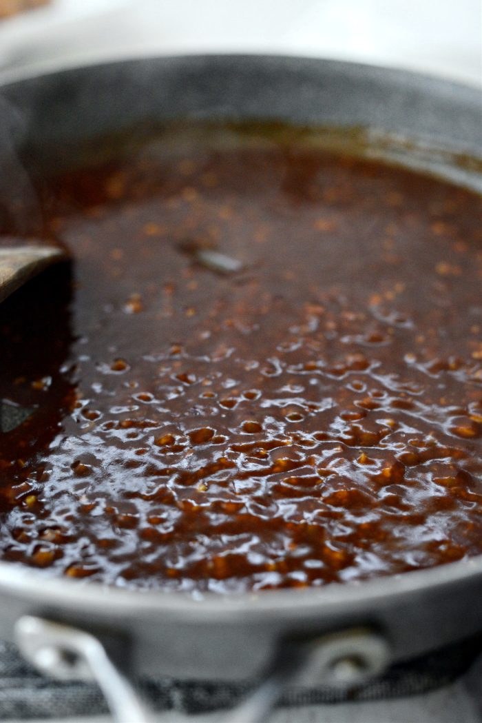 simmer sauce until thickened