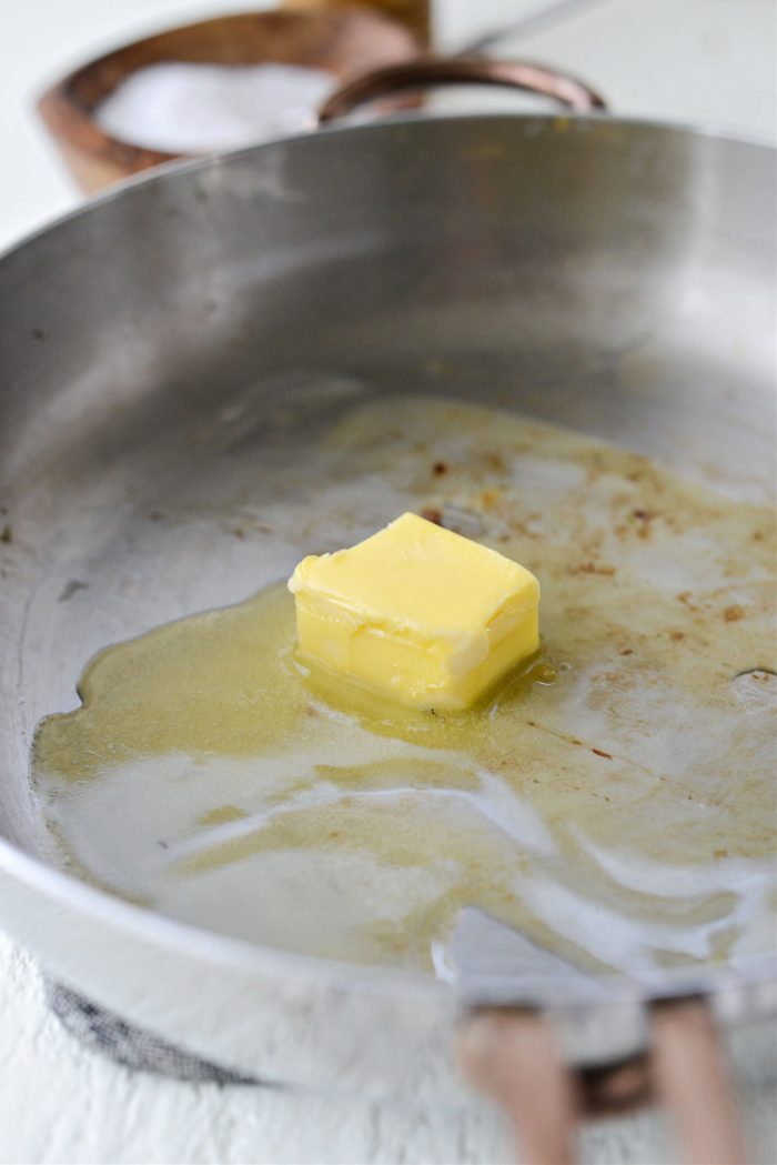 melt remaining butter in the same pan