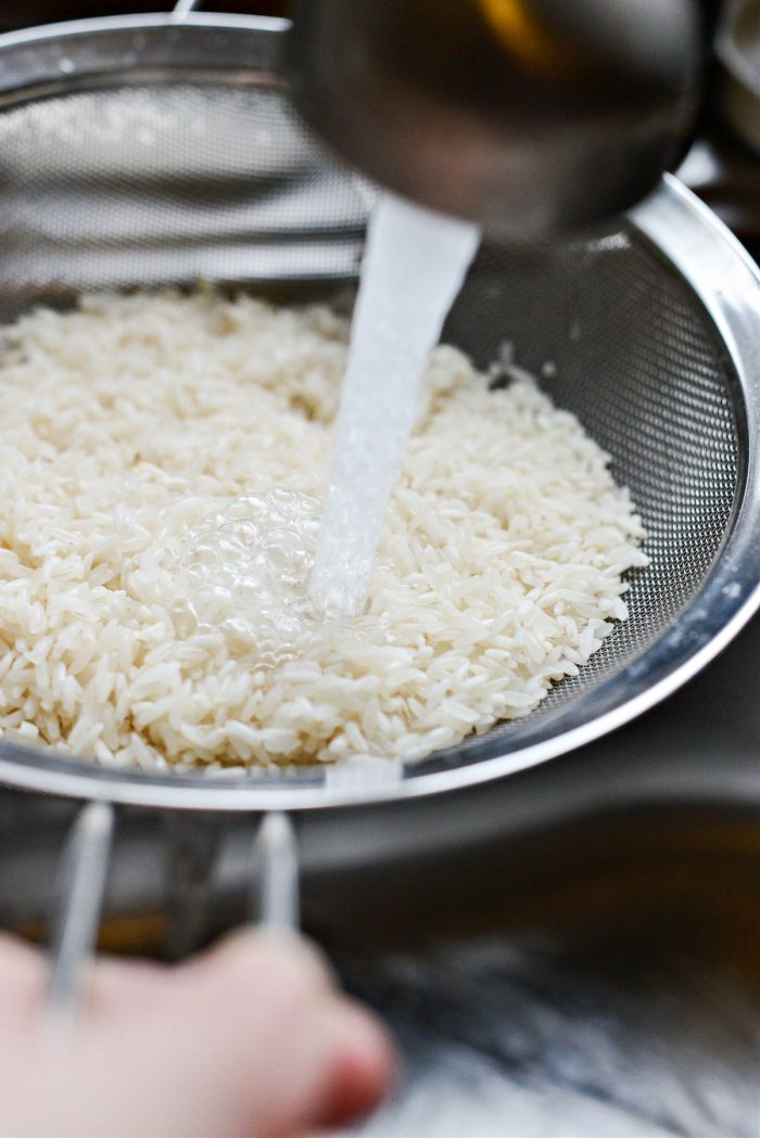 rinse rice well