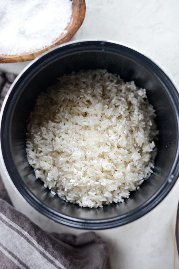 rice in rice cooker