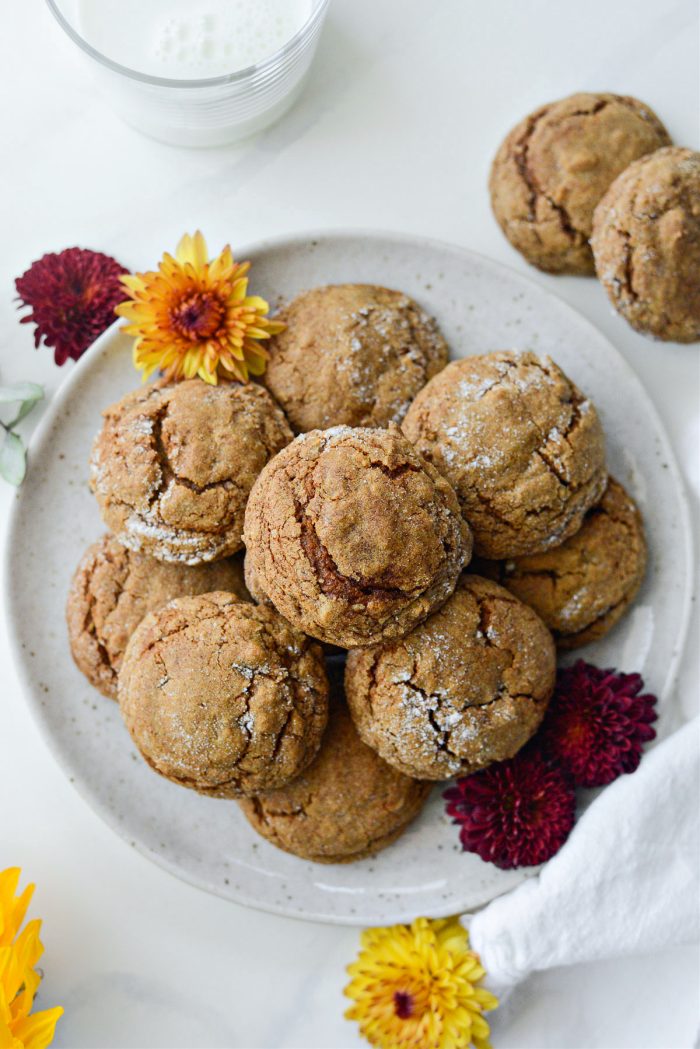 plate of Pumpkin Molasses Cookies