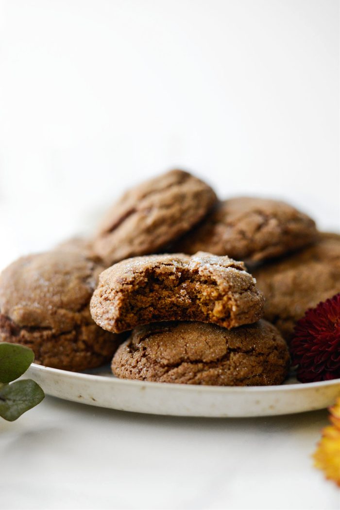 bite missing from Pumpkin Molasses Cookies