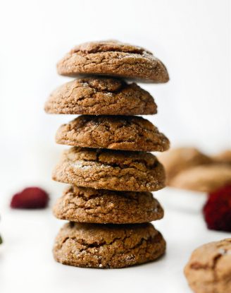 stack of Pumpkin Molasses Cookies