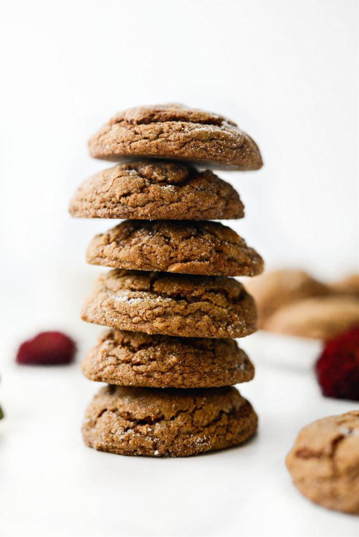 stack of Pumpkin Molasses Cookies