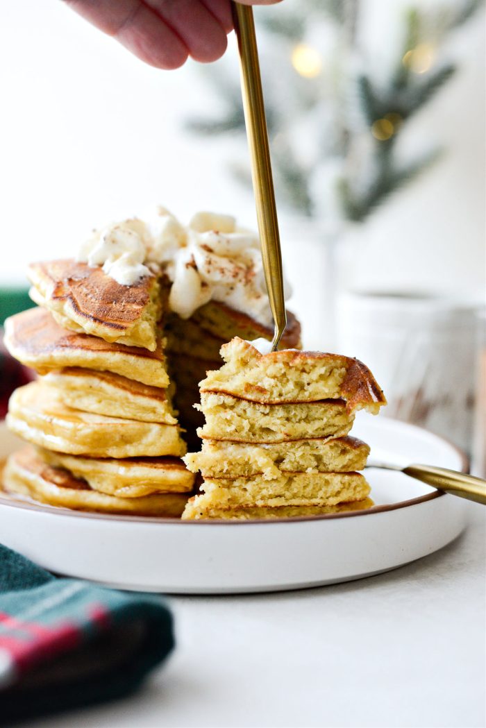 Eggnog Pancakes