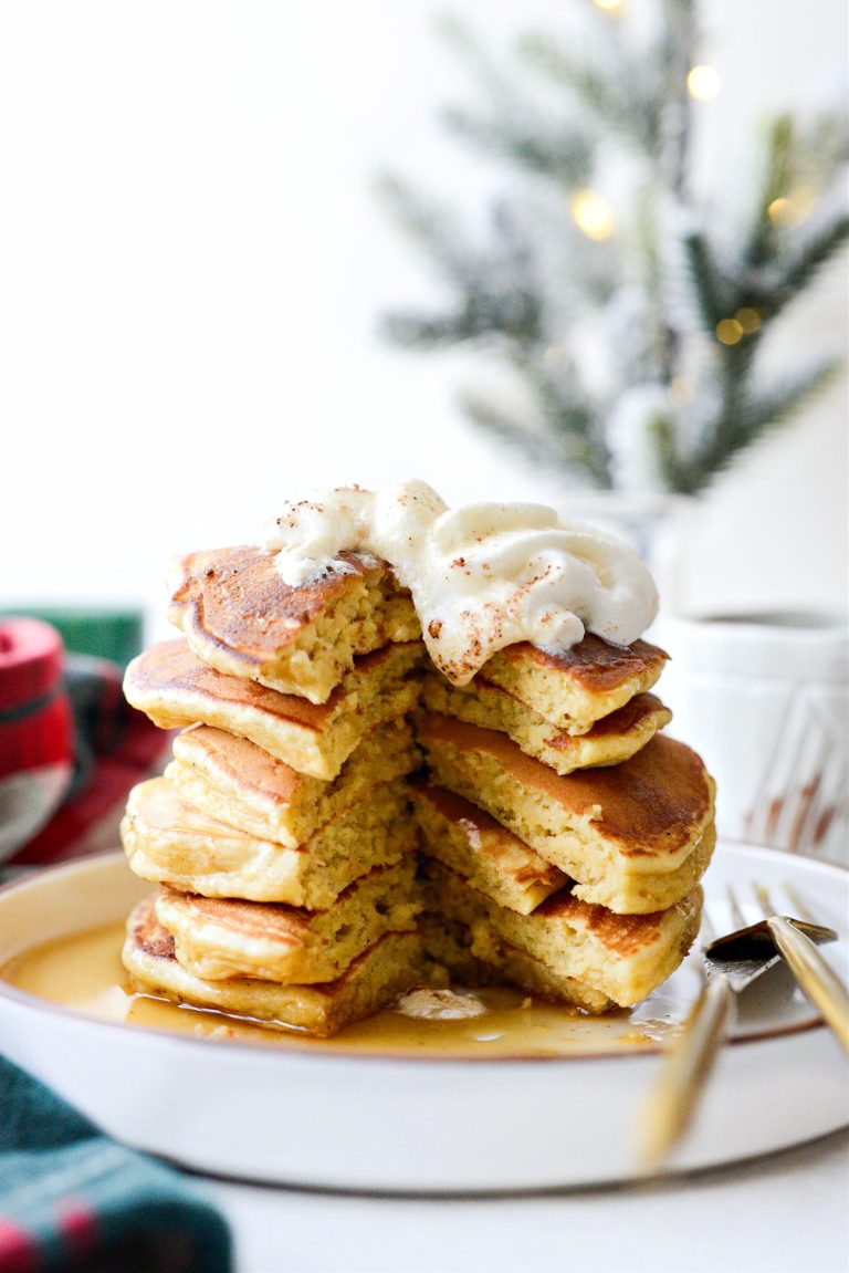 Eggnog Pancakes Simply Scratch