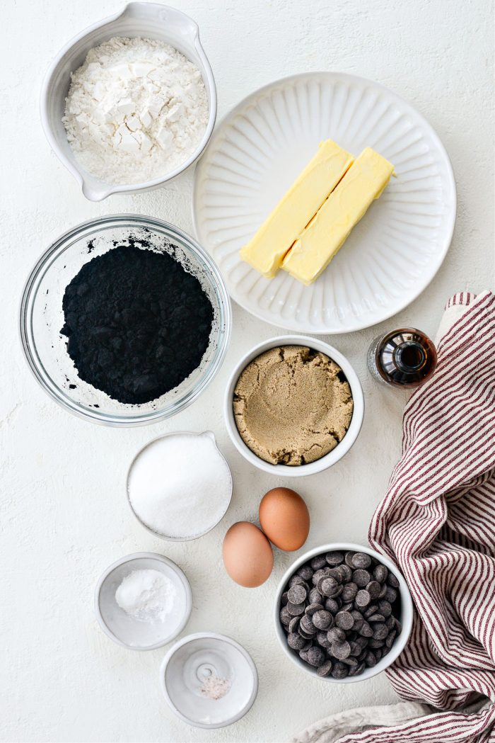 ingredients for Naughty Coal Cookies