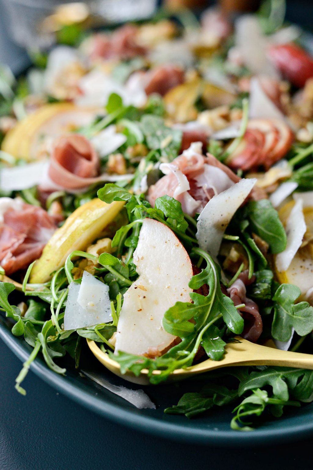 Pear and Prosciutto Arugula Salad Simply Scratch