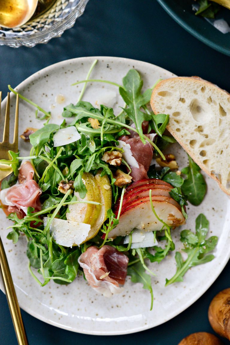 Pear and Prosciutto Arugula Salad Simply Scratch