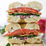 Smoked Salmon Bagel Sandwich