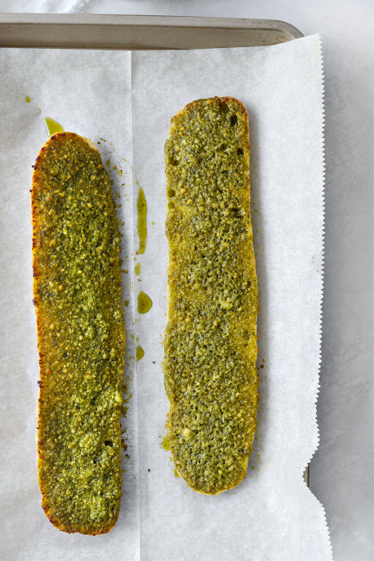 Pesto Garlic Bread Simply Scratch