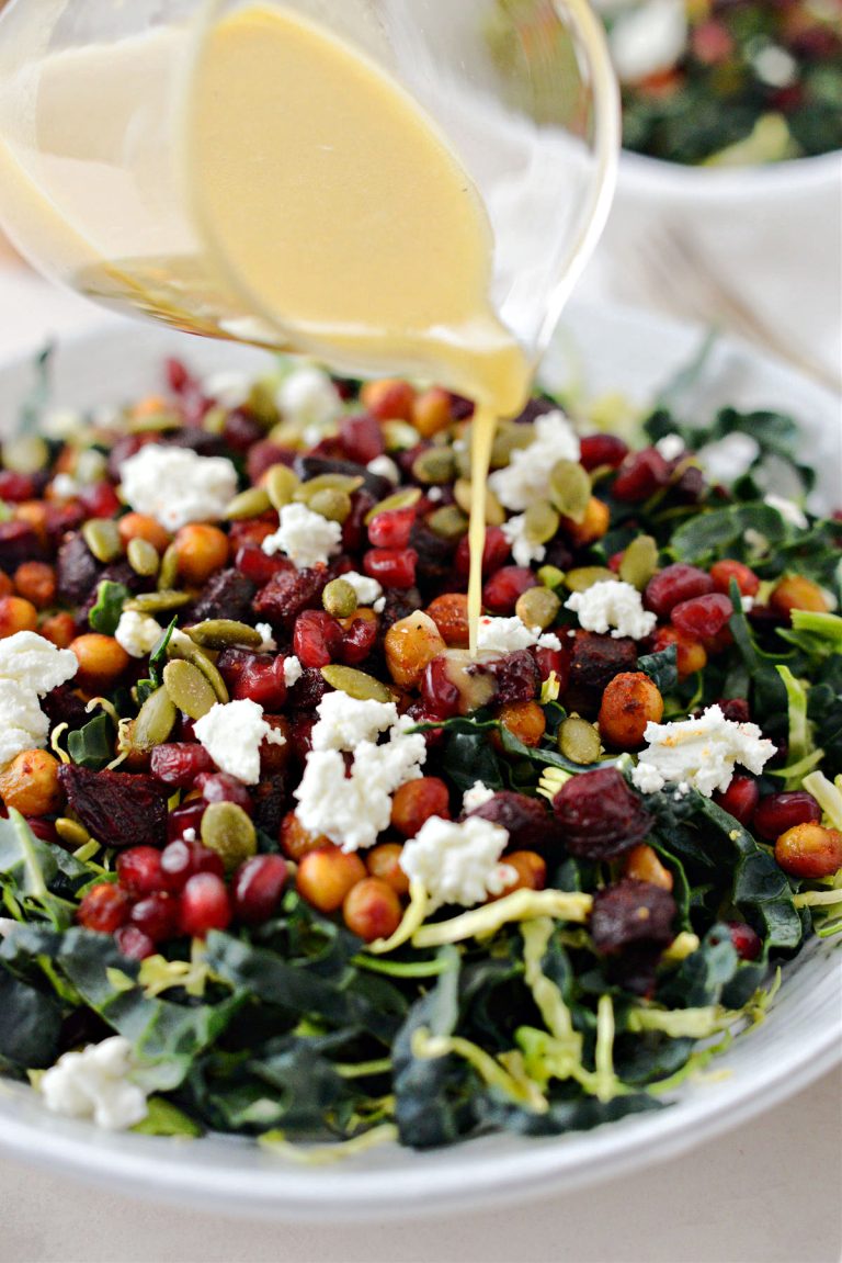 Roasted Beet and Chickpea Kale Salad Simply Scratch