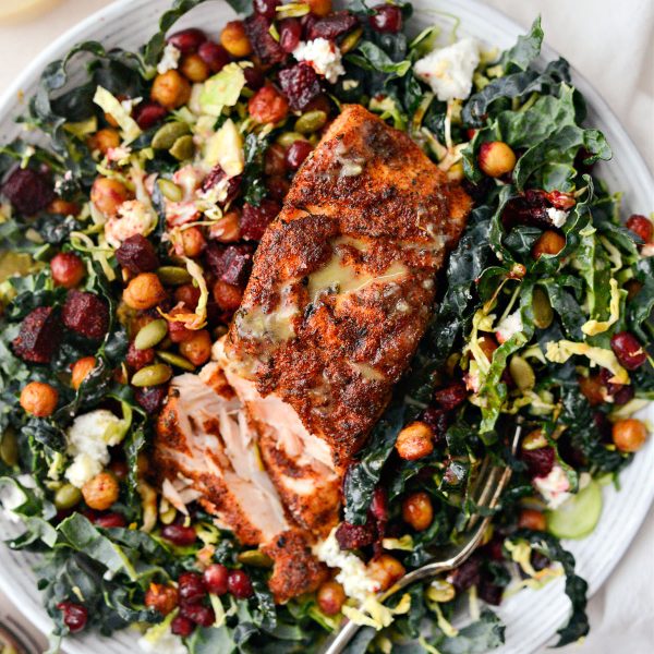 Roasted Beet and Chickpea Kale Salad Simply Scratch