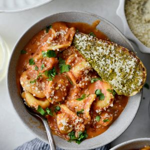 Tortellini Pasta alla Vodka Soup