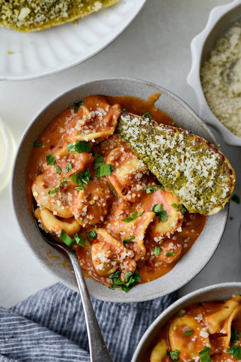 Tortellini Pasta alla Vodka Soup Simply Scratch