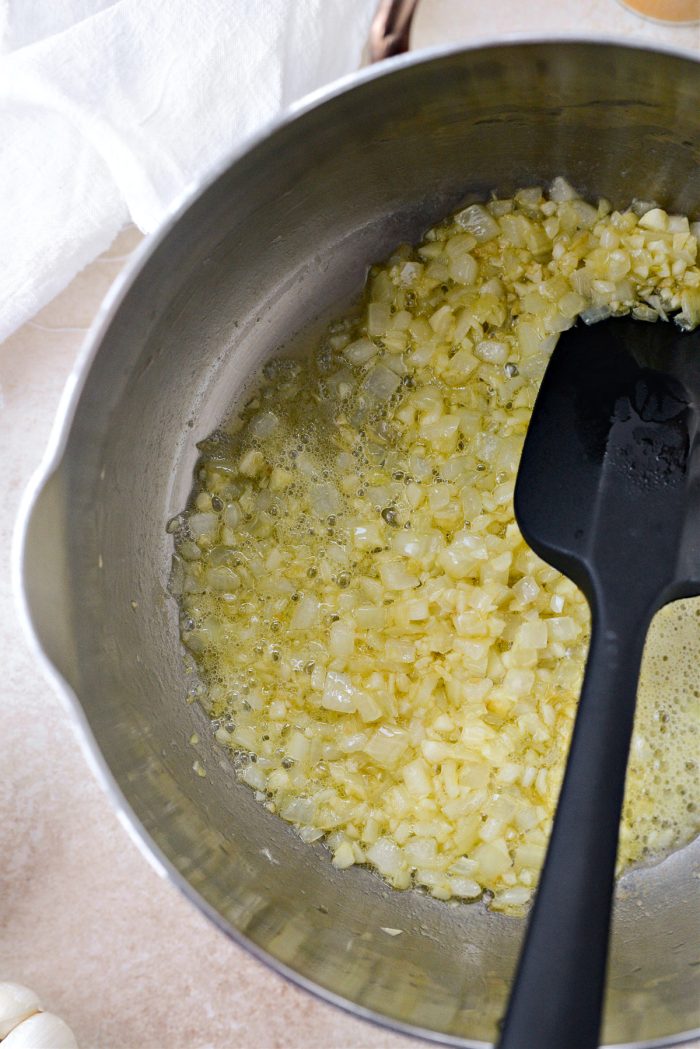 braised onions and garlic
