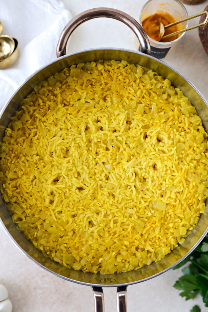 cooked Turmeric Rice
