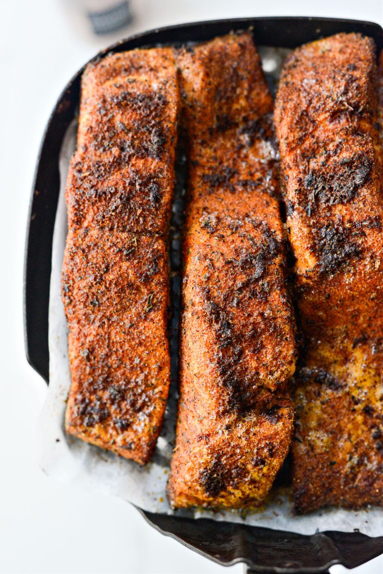 Air Fryer Blackened Salmon Simply Scratch